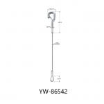 304 Stainless Steel Material Wire Rope Sling With Loop Die Cast Hook YW86541