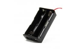 China Black Two 18650 Battery Holder Case With Switch supplier