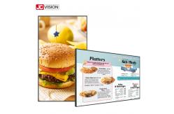 China JCVISION Ultra Thin Wall Mount Digital Signage Smart Touch Screen LCD Advertising Display supplier