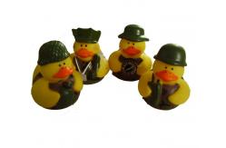 China 5cm Length Mini Rubber Ducks Squeezing Bee Design Baby Bath Time Fun Toy supplier