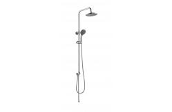 China Chrome Plated Solid Brass Rainfall Shower Fixtures With Height Adjustable Holder supplier