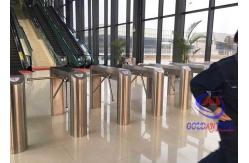China SS 304 / 316 3 Rolling Turnstiles With Button/Card/Remote Control Operation Mode supplier