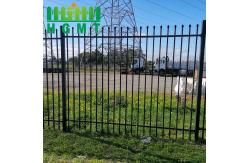China Modern Design Easily Assembled Flat Top Swimming Pool Steel Tubular Fence Panel supplier