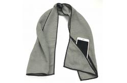 China Microfiber Waffle 100x40cm Absorbent Sports Towel  With Zipper Pocket  Multifunctional supplier