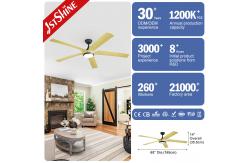 China REACH Certified 1stshine LED Ceiling Fan with Dimmable Lighting and Remote Control supplier