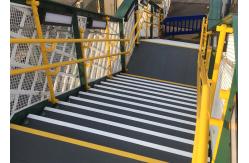 China Safety Protection FRP Handrail System With High Level Tube And Grating Together supplier