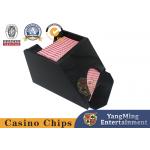 Manual Licensing Card Dealer Shoe Deluxe 1 Deck Black Acrylic Casino Blackjack Poker Table Dealer Shoe for sale