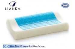 China Rectangle fibre white Cooling Gel Pillow Luxurious Premium Memory Foam supplier