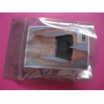 Plastic Stand Up Zipper Custom Printing Garment Packaging Bag For Underware for sale