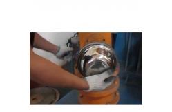 China 3 Heads polisher for pot cookware polishing machine metal ware supplier