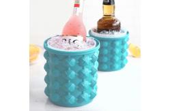 China Portable 600ml 1100ml PP Silicone Magic Ice Bucket supplier