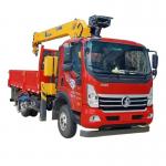 Sinotruk 4x2 7 Tons Hydraulic Crane Lifting Truck 8 Speed Transmission for sale