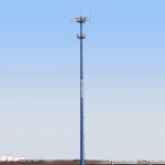 Easy Installation 55m Slip Joint Monopole Steel Tower for sale