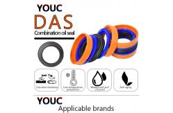 China Blue NBR POM Hydraulic Cylinder Piston Seals KDAS DAS Hydraulic Piston Oil Seals supplier