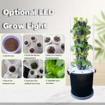 Home Use Garden Petal Hydroponic Tower Growing System 6/8/10 Layers Optional LED Light for sale