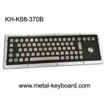 Rugged Stainless Steel Industrial Computer Keyboard with Water proof Trackball for sale