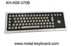 China Rugged Stainless Steel Industrial Computer Keyboard with Water proof Trackball supplier