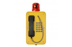 China Tunnel Emergency SIP Telephone PoE Powered with Flashing warning light supplier