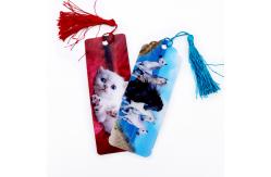 China Puppies And Kittens bookmark for reader 3D Lenticular Bookmark Promotions supplier