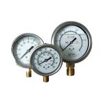 Aluminium Oil Filled Biogas Nitrogen Pressure Gauge 60mm / 2.5 for sale