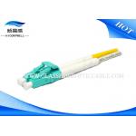 12core Ribbon Multi Color Fiber Optic Pigtail OM3 LC Aqua Connector IEC 60794 for sale