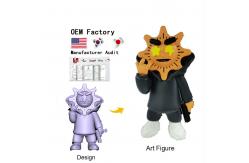 China OEM Custom 3D Printed Action Figures Vinyl PVC Toy Art Figurine Customizable Design supplier