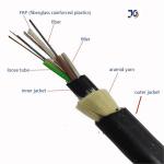 Aramid Yarn Single Jacket Double Jacket Multi Cores ADSS Fiber Optic Cable With HDPE for sale