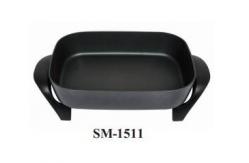 China 12 *15 Inch Small Electric Skillet , Deep Frying Pan With Glass Lid supplier
