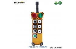 China telecontrol 6 double speed pushbuttons F24-6D EOT crane remote controller transmitter enclosure supplier