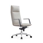 High Back Genuine Leather Executive Chair 5 Position Sychron Mechanism for sale