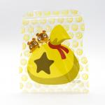 Luxury Holographic Foil Custom Shaped Bags Pantone Metallic Spot Color Printing for sale
