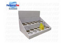China 2 Tiers Kids Socks Retail Cardboard Counter Display Tabletop Lightweight Paper Material supplier