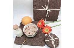 China Square Dark Cork Placemats 24x24cm Multiuse For Pottery Barn supplier