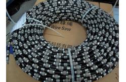 China Diamond cutting wire saw for soft marble quarrying and cutting，Size:11mm with 37 beads per meter supplier