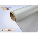 13oz High Heat Resistant Fabric Acrylic Coated For Fireproof Roll Curtain , Lightweight Fiberglass Cloth for sale