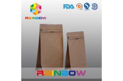 China Customized Natural Brown Paper Bags For Beef Jerky Packaging supplier