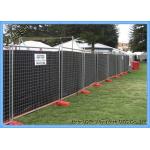 Hot Dipped Galvanized Temporary Mesh Fencing , Heavy Duty Portable Fence Panels for sale