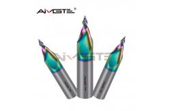 China 60 Degree Engraving Endmill 2 Flutes CNC End Mill Customized With DLC Coating supplier