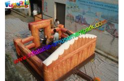China Thrilling Inflatable Mechanical Bull With Mattress / Inflatable Games Redeo Riding Bull Machine supplier