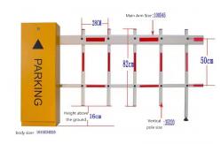 China Speed Adjustable Road Traffic Barrier 24v Dc Brushless Motor With Fence supplier