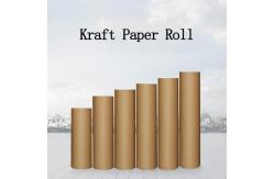 China Waterproof Greaseproof Kraft Wrapping Paper Roll Offset Printing supplier