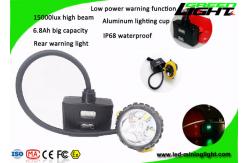 China SOS 15000lux 6.8Ah Mining Cap Lights Semi Corded 221lum supplier