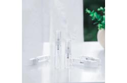 China 2ML 3ML 5ML & 10ML Empty Glass Perfume Spray Sample Container With Plastic Sprayer supplier
