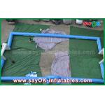 Inflatable Football Toss Game Blue Inflatable Football Field Areas Playground Commercial Grade With Print for sale