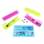 Custom Colorful Pill Storage Cases Weekly Twice A Day 1 Pill Organizer ISO 13485 for sale