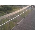 Ferrules Balustrade Fencing Stainless Steel Wire Rope Mesh 80*80 Mm Hole for sale