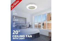 China Smart App Control 20 Inch Flush Mount LED Ceiling Fan For Bedroom supplier