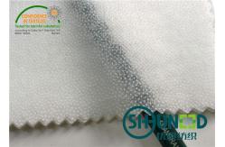 China Interfacing Fabrics Fusible Non Woven Interlining With Double Dot PA Coating supplier