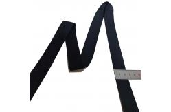 China Polyester Plain Webbing Strap 1 Inch Black Soft Thin Tape supplier