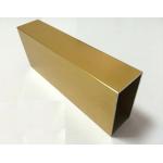 Golden Anodized Aluminum Extrusion Profiles For Sliding Aluminum Windows for sale